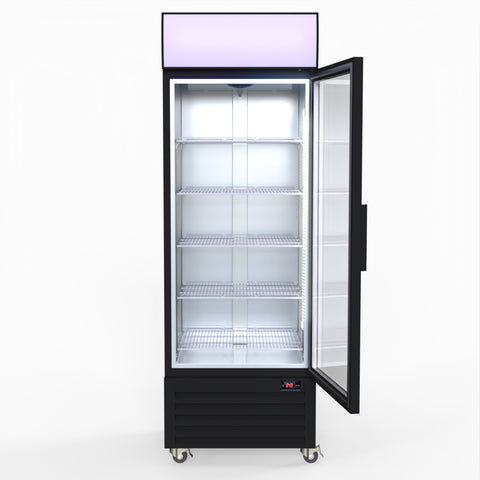 LG-540BP Thermaster 540L Single Glass Door Black Colourbond Upright Drink Fridge LG-540BP