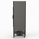 Thermaster 540L Single Glass Door Black Colourbond Upright Drink Fridge LG-540BP