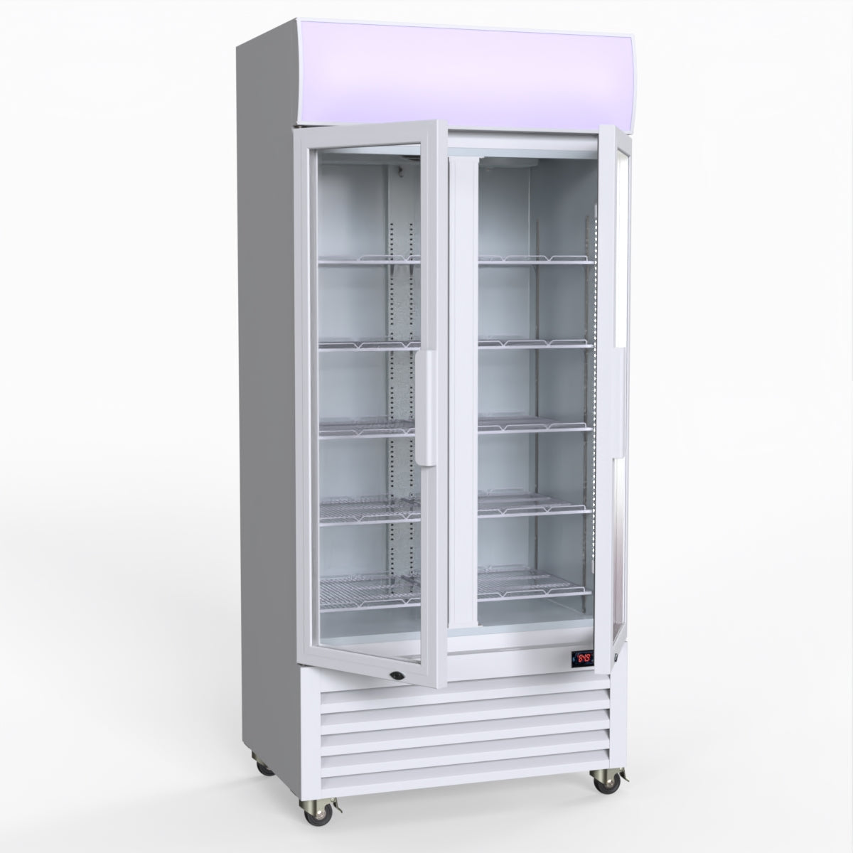 Thermaster 580L Double Glass Door Colourbond Upright Drink Fridge LG-580P