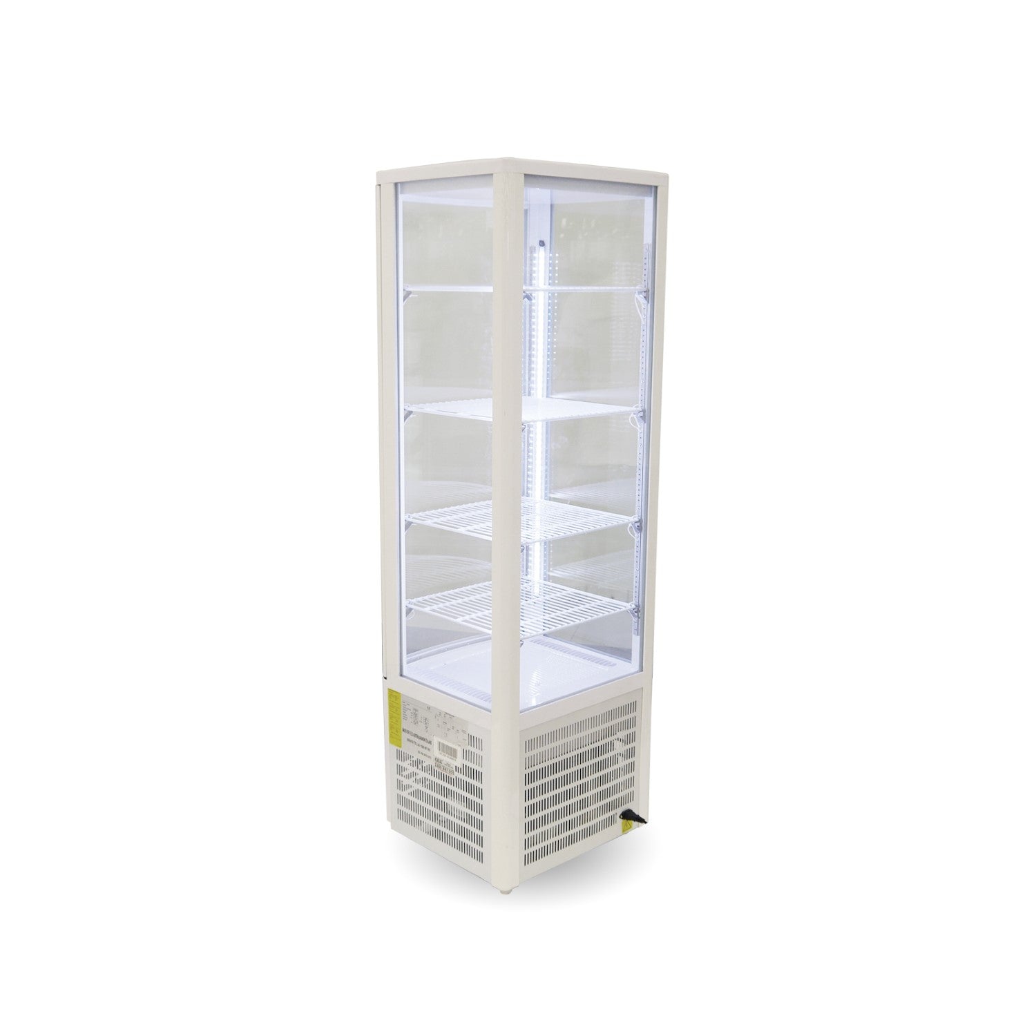 LSC235 Four-sided Countertop Display Fridge Ivory-white