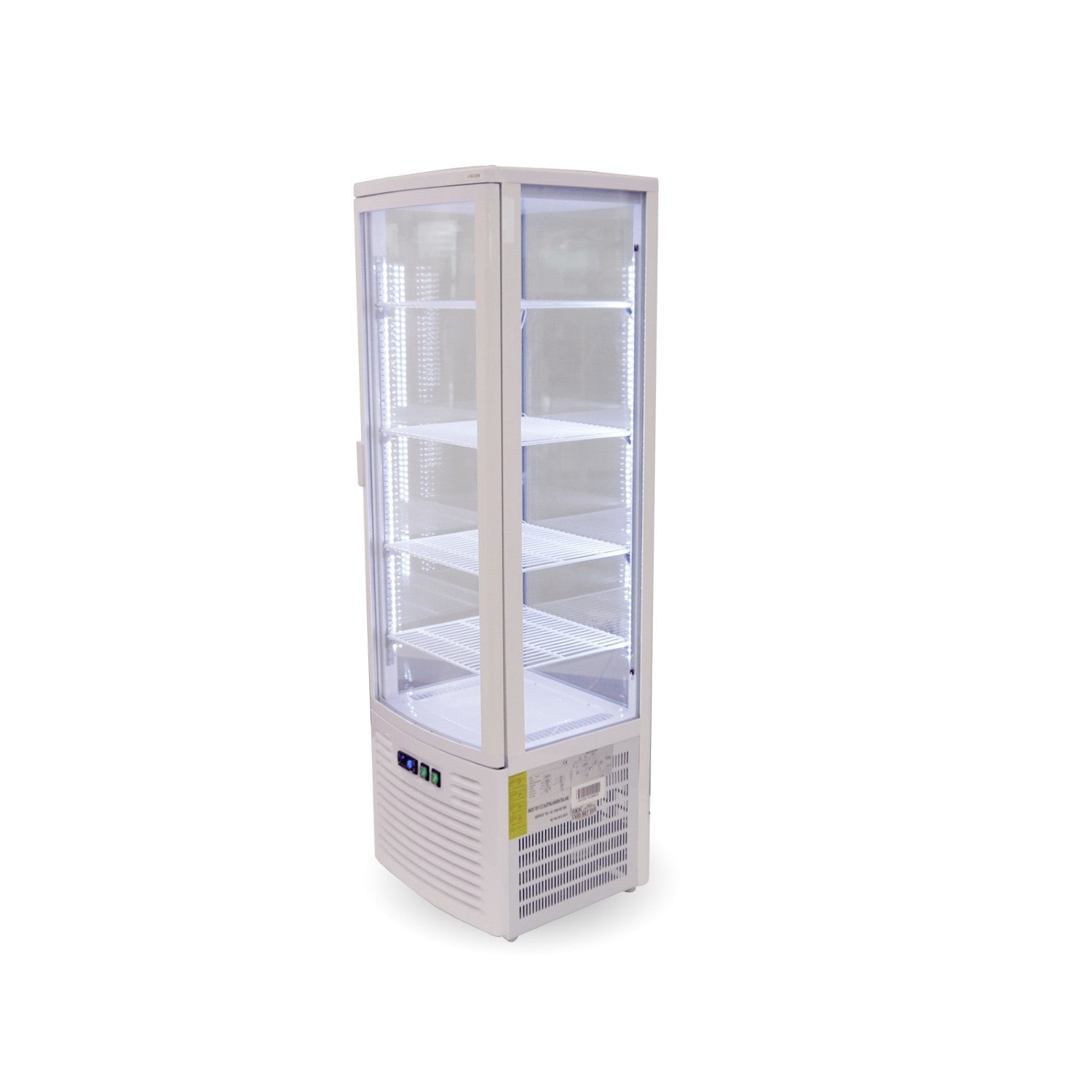 LSC235 Four-sided Countertop Display Fridge Ivory-white