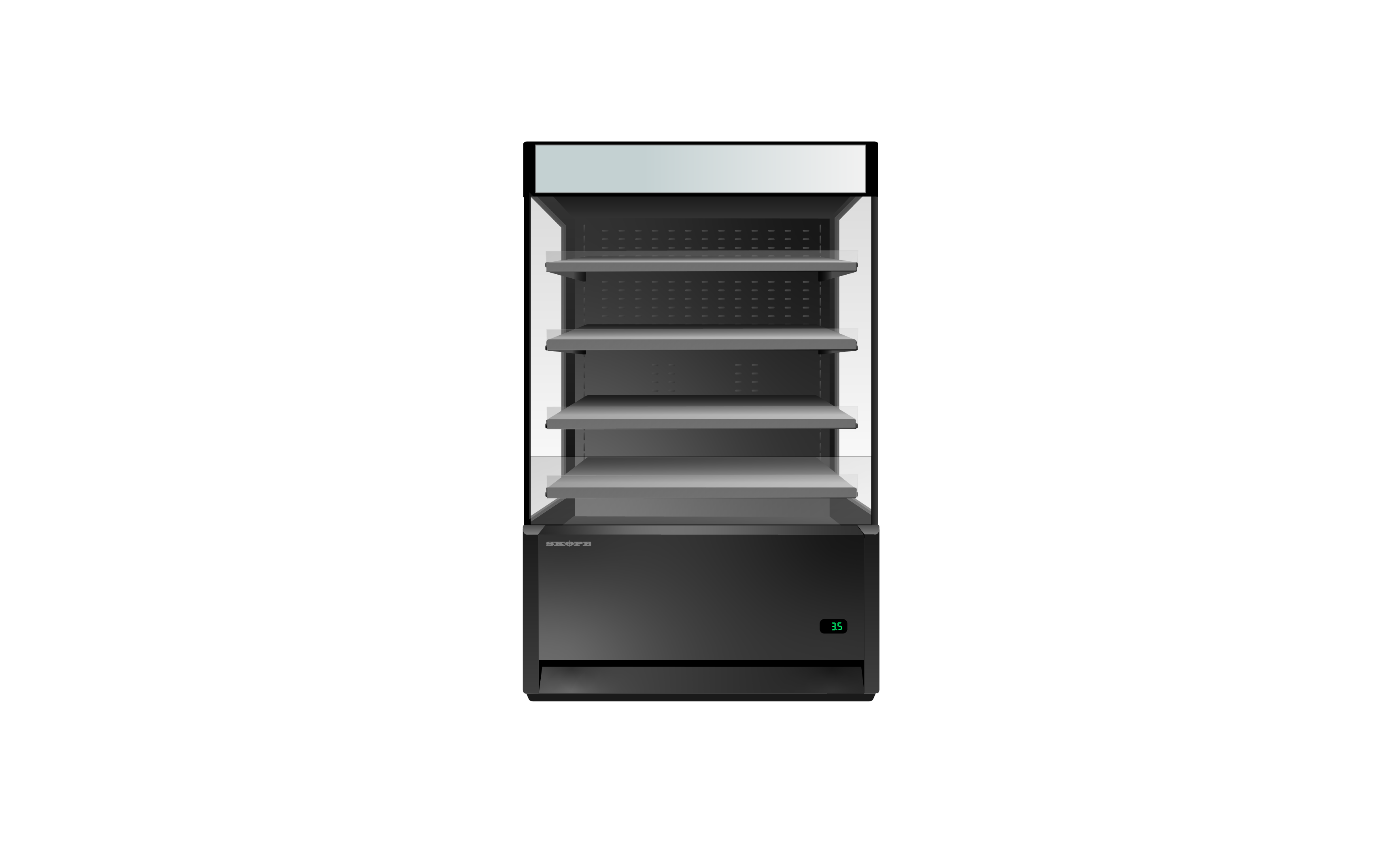 Skope Skope OD1100N Open Deck Fridge - Low Sign - OD1100N.LS.FM