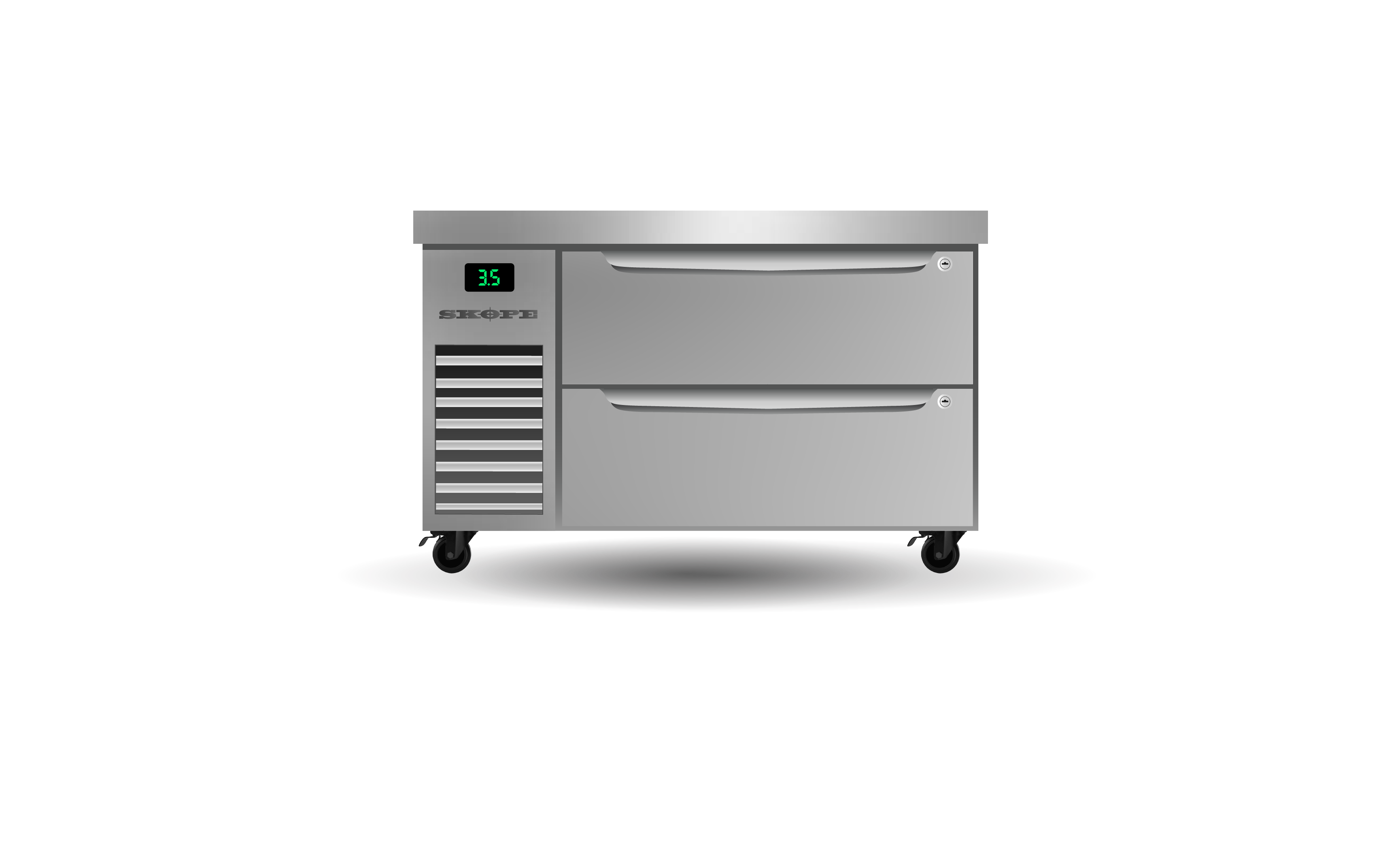 Skope Skope ProSpec Two Drawer One Bay ChefBase GN 1/1 Fridge 147L - PG11.CBR.1.D2