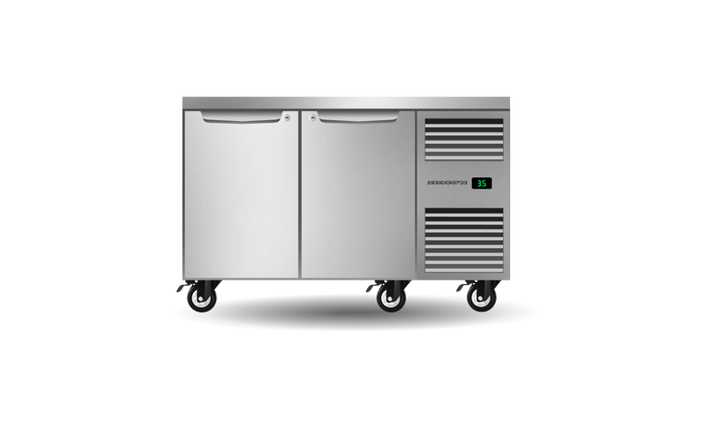 Skope Skope ProSpec Two Solid Door Underbench GN 1/1 Right Hand Fridge 288L - PG11.UBR.2.SD.RH