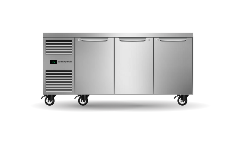 Skope Skope ProSpec Three Solid Door Underbench GN 1/1 Fridge 447L - PG11.UBR.3.SD
