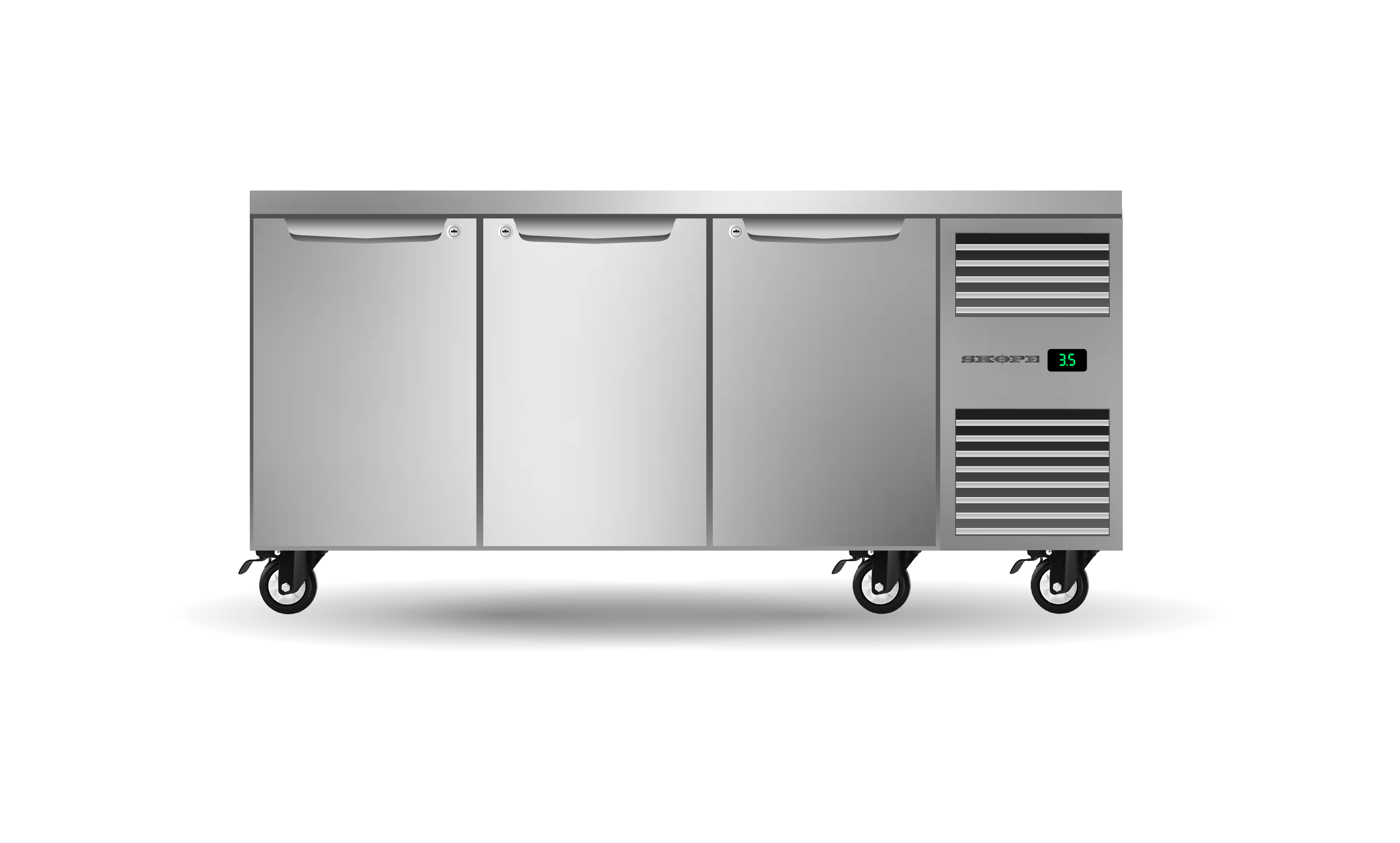 Skope Skope ProSpec Three Solid Door Underbench GN 1/1 Right Hand Fridge 447L - PG11.UBR.3.SD.RH