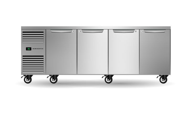 Skope Skope ProSpec Four Solid Door Underbench GN 1/1 Fridge 609L - PG11.UBR.4.SD