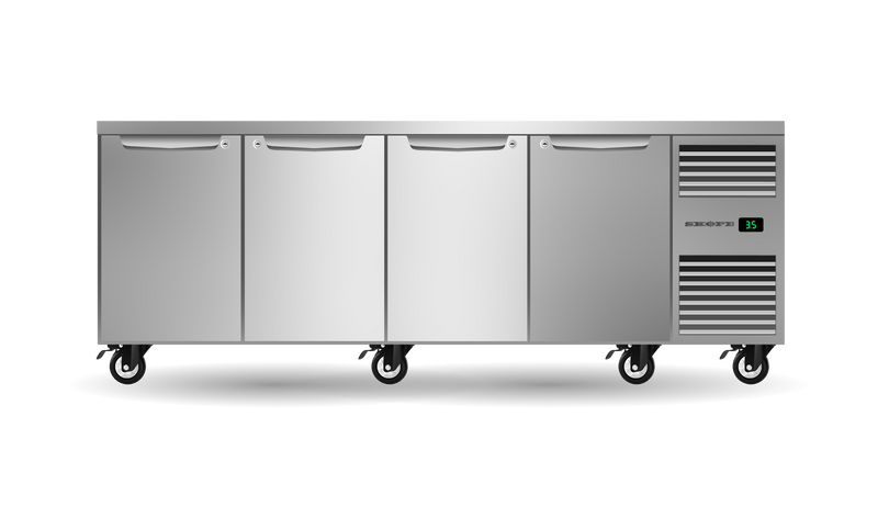 Skope Skope ProSpec Four Solid Door Underbench GN 1/1 Right Hand Fridge 609L - PG11.UBR.4.SD.RH