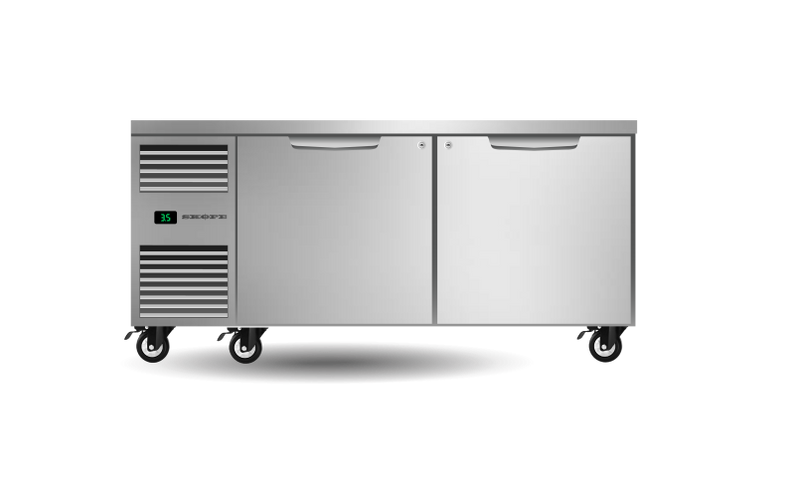 Skope Skope Two Solid Door Underbench GN2/1 Fridge 498L - PG21.UBR.2.SD