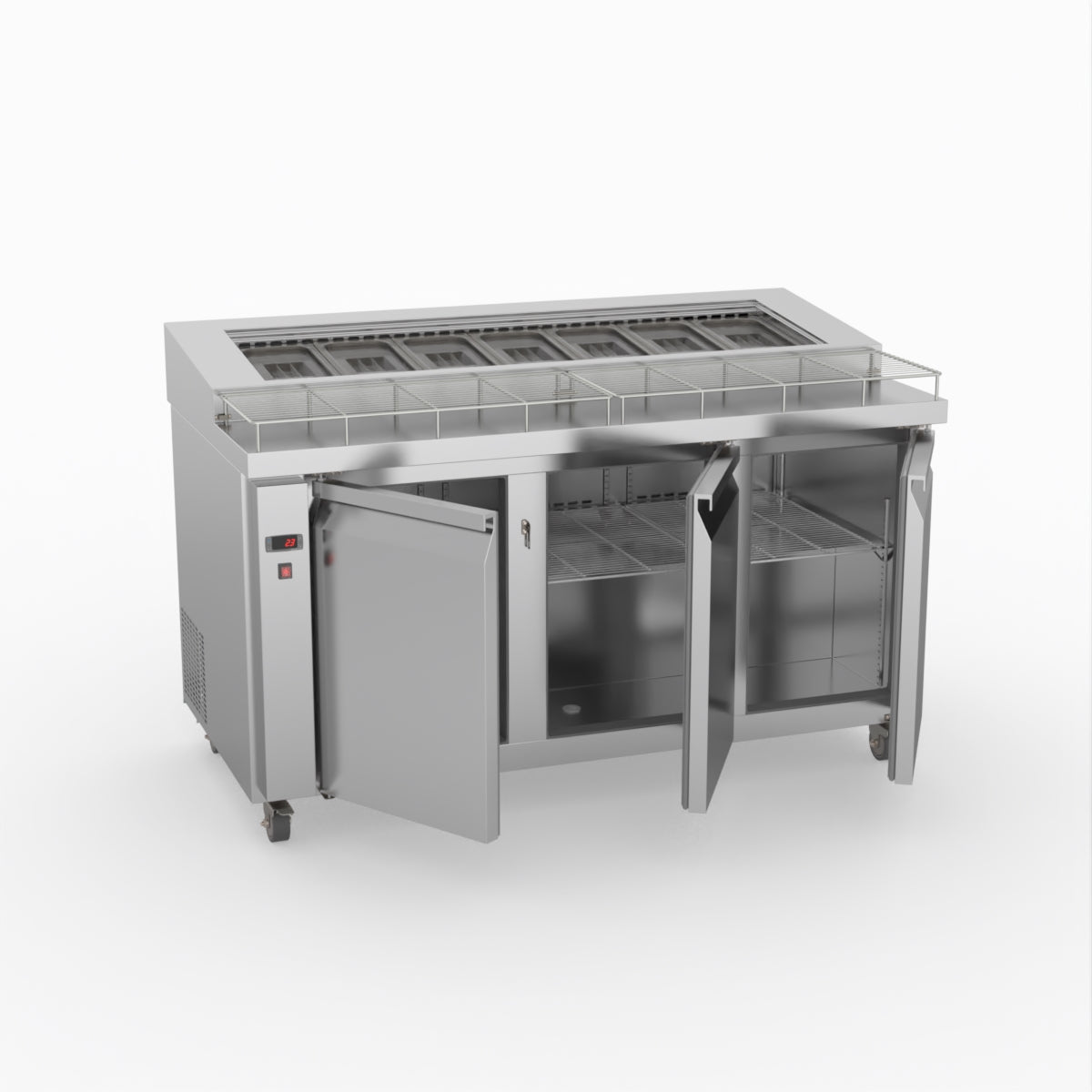 Thermaster Three Door Deluxe Pizza Prep Bench PWB150