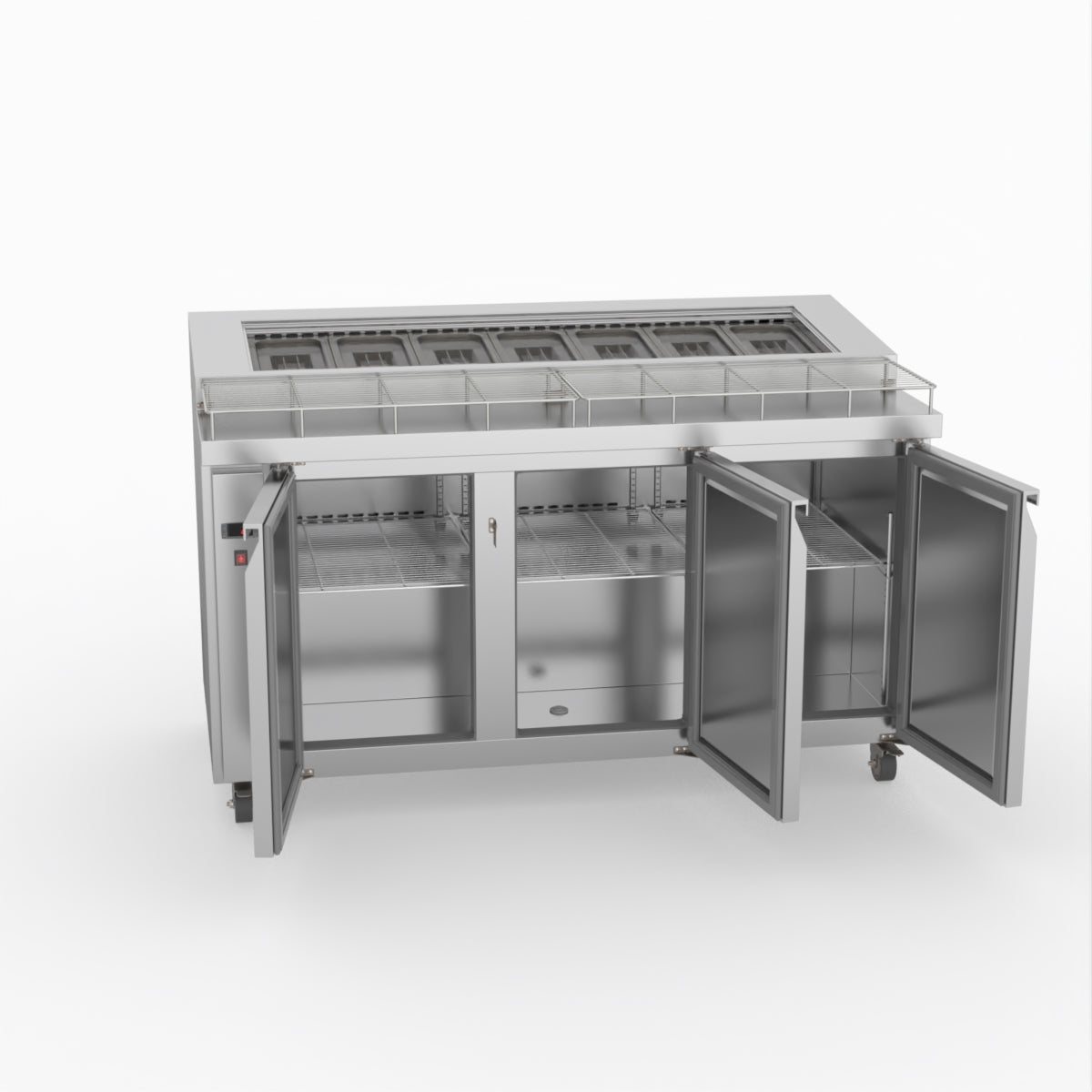 Thermaster Three Door Deluxe Pizza Prep Bench PWB150