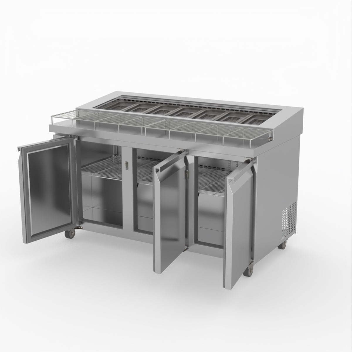 Thermaster Three Door Deluxe Pizza Prep Bench PWB150
