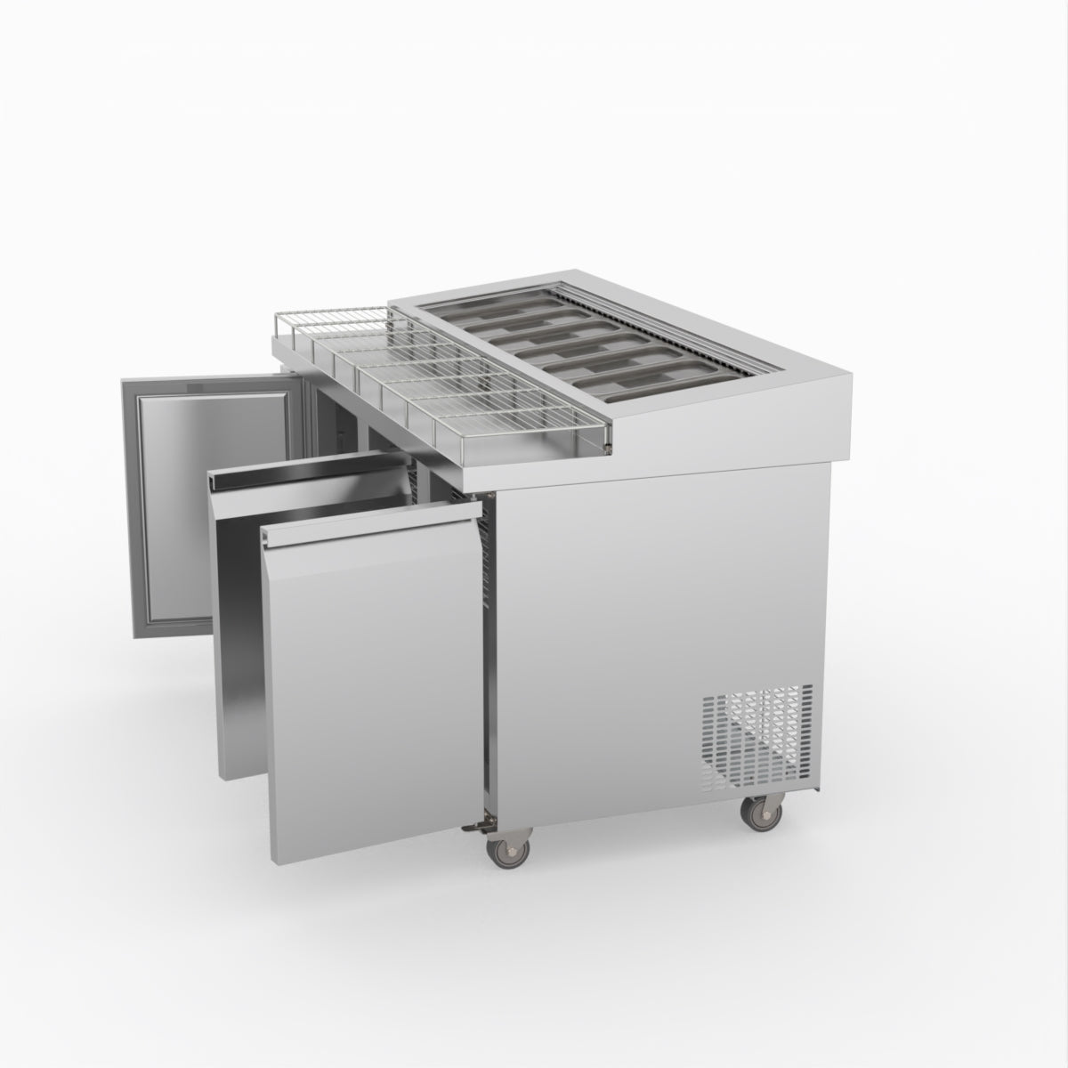 Thermaster Three Door Deluxe Pizza Prep Bench PWB150