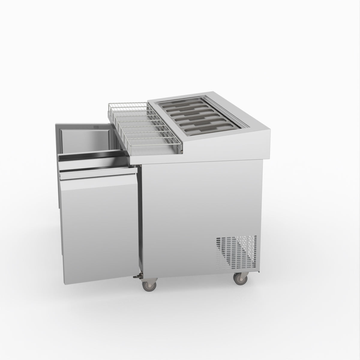 Thermaster Three Door Deluxe Pizza Prep Bench PWB150