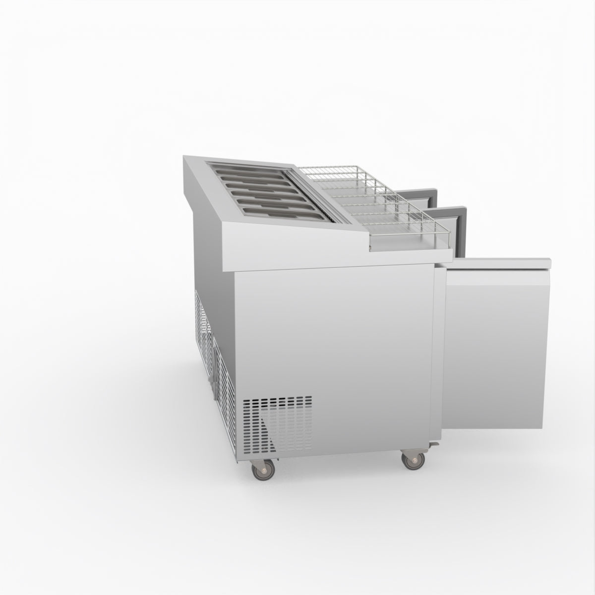 Thermaster Three Door Deluxe Pizza Prep Bench PWB150