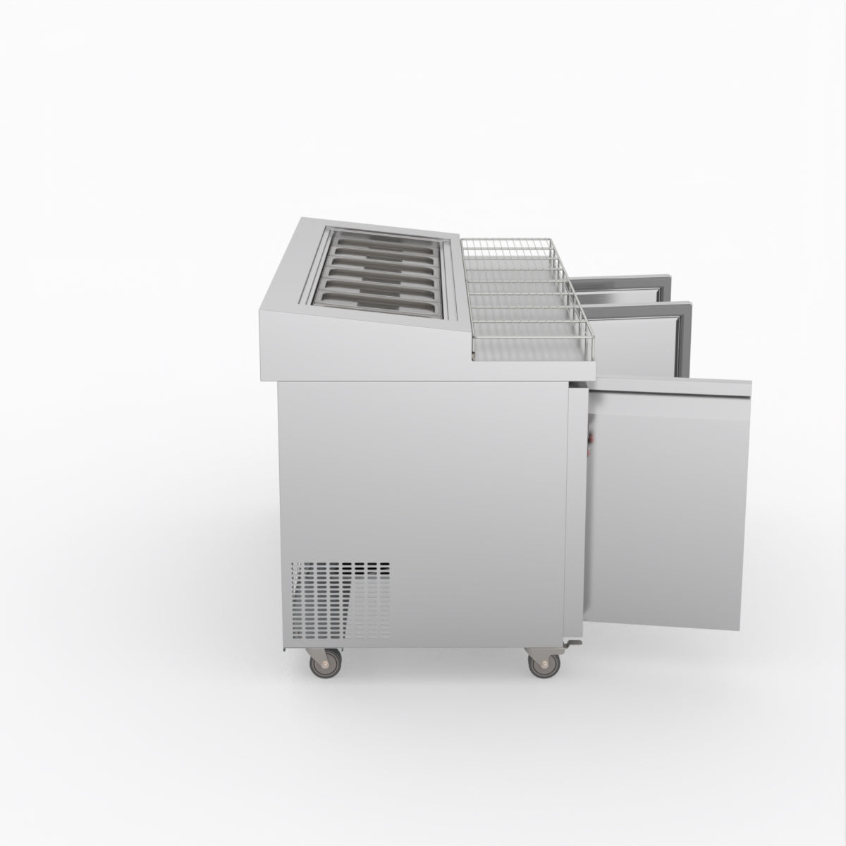 Thermaster Three Door Deluxe Pizza Prep Bench PWB150