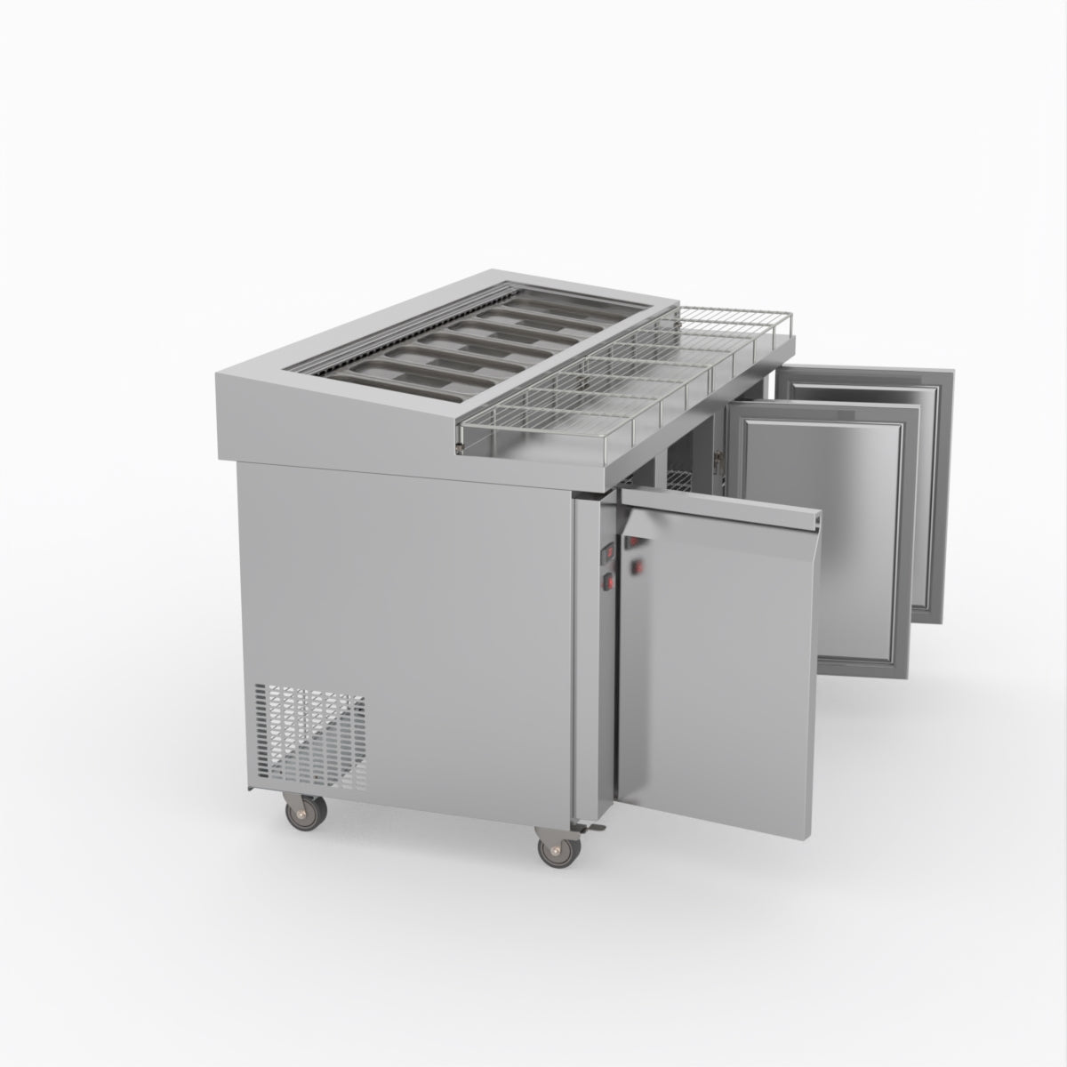 Thermaster Three Door Deluxe Pizza Prep Bench PWB150