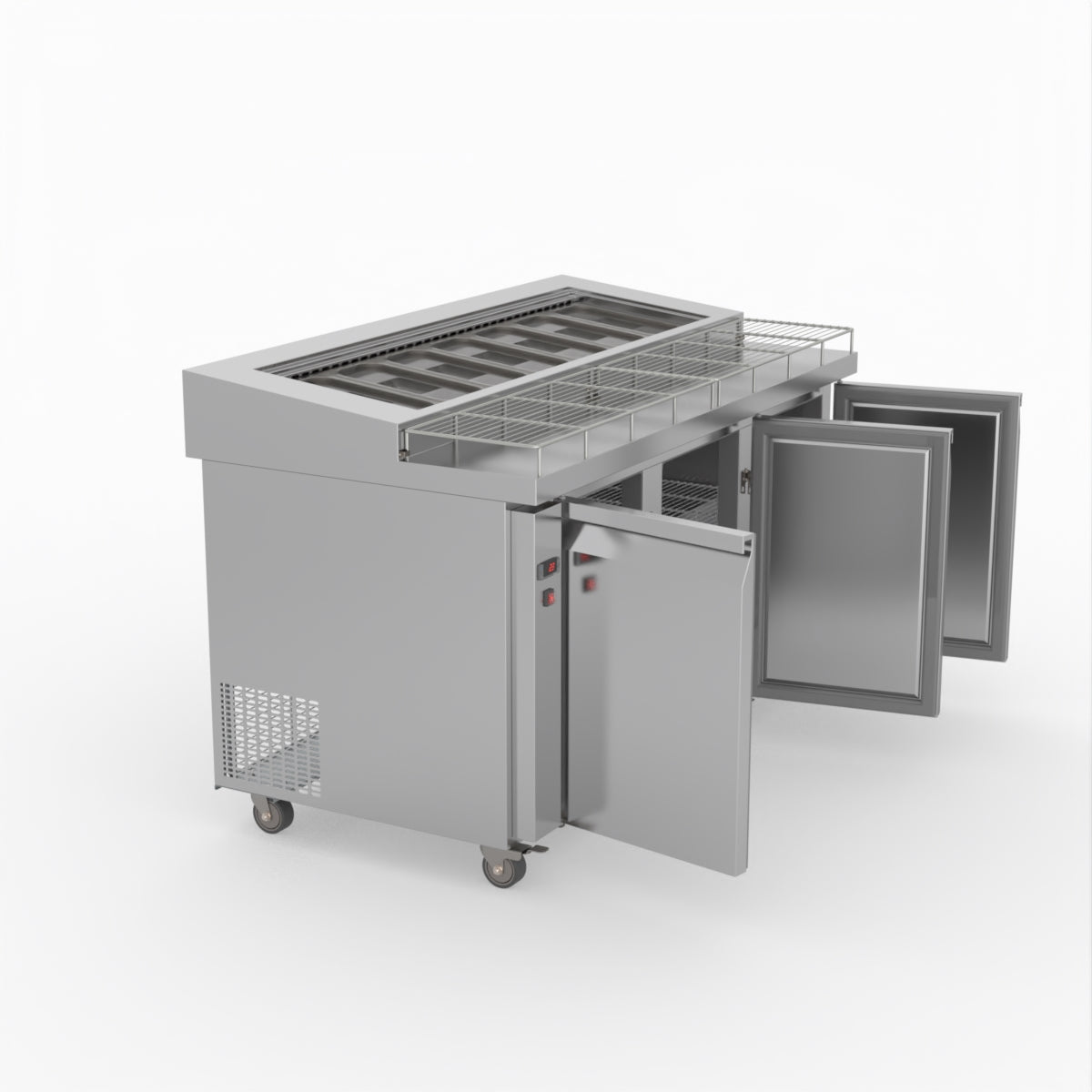 Thermaster Three Door Deluxe Pizza Prep Bench PWB150