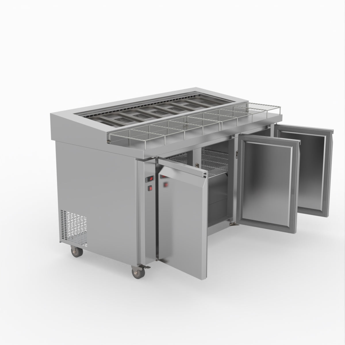 Thermaster Three Door Deluxe Pizza Prep Bench PWB150