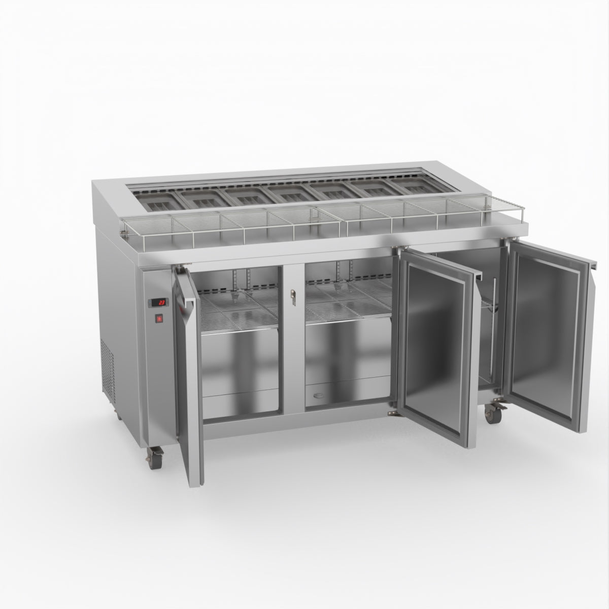 Thermaster Three Door Deluxe Pizza Prep Bench PWB150