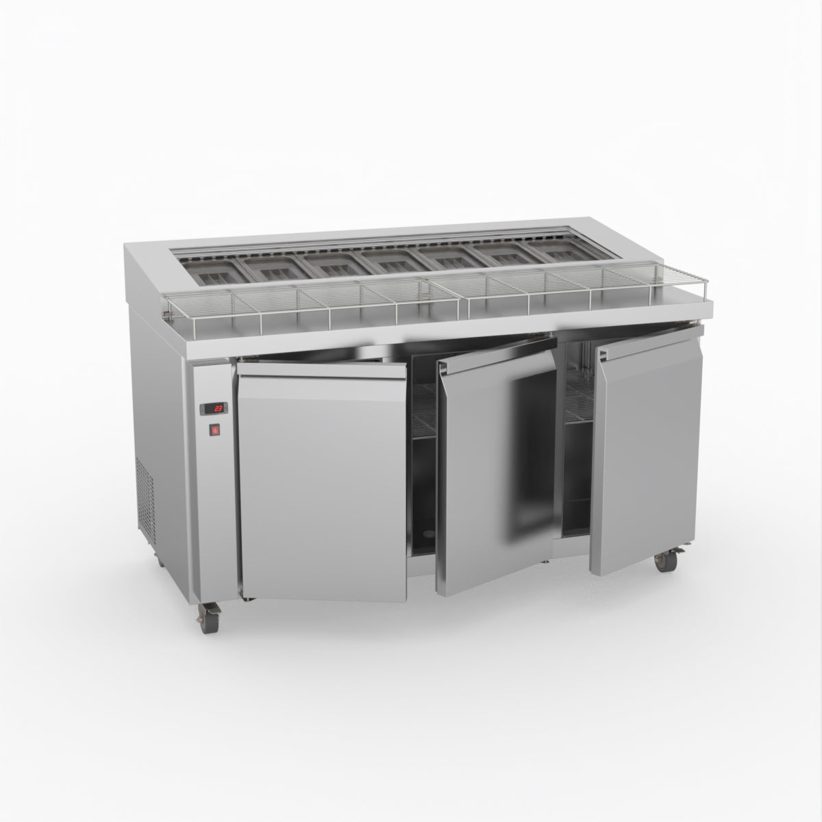 Thermaster Three Door Deluxe Pizza Prep Bench PWB150