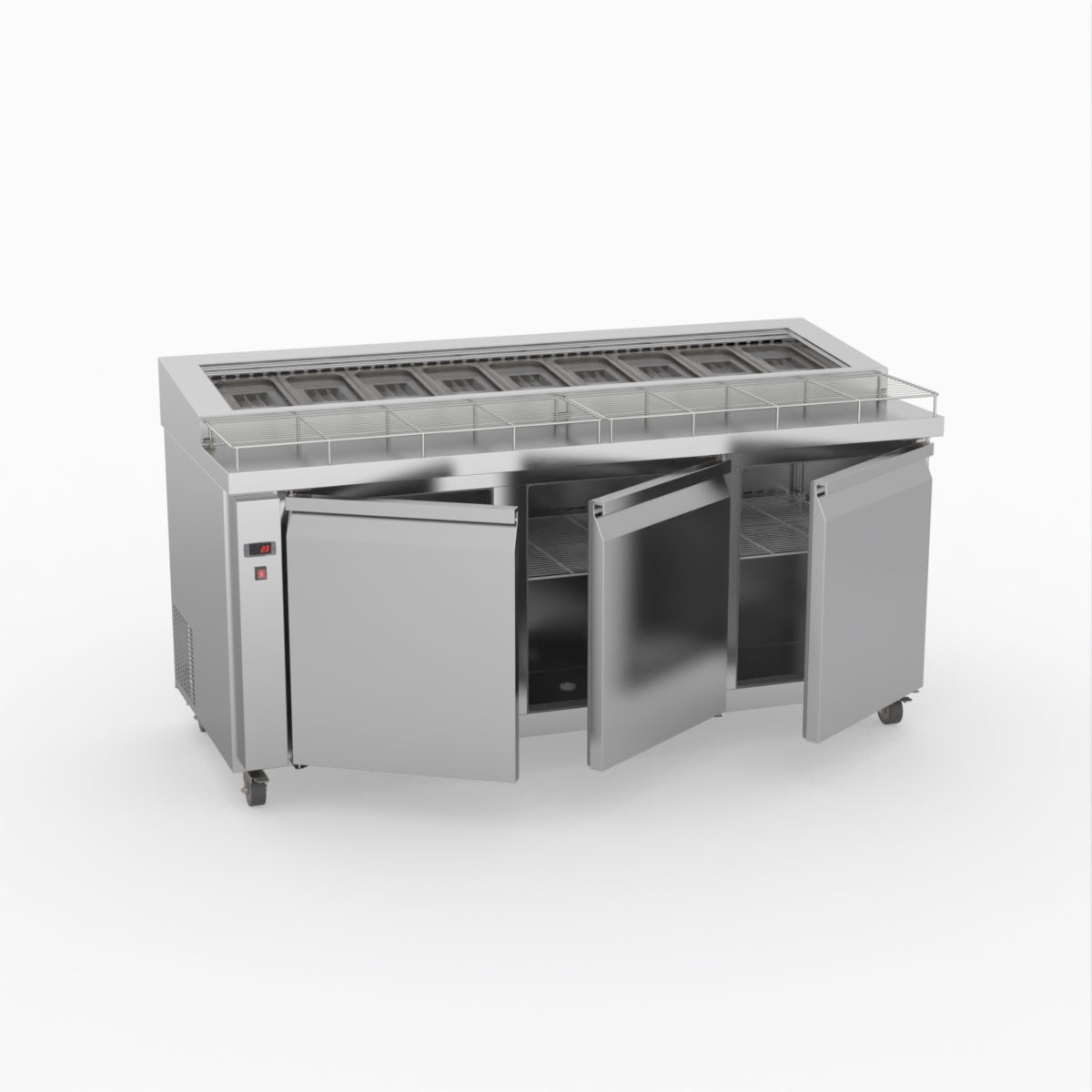 Thermaster Three Door Deluxe Pizza Prep Bench PWB180