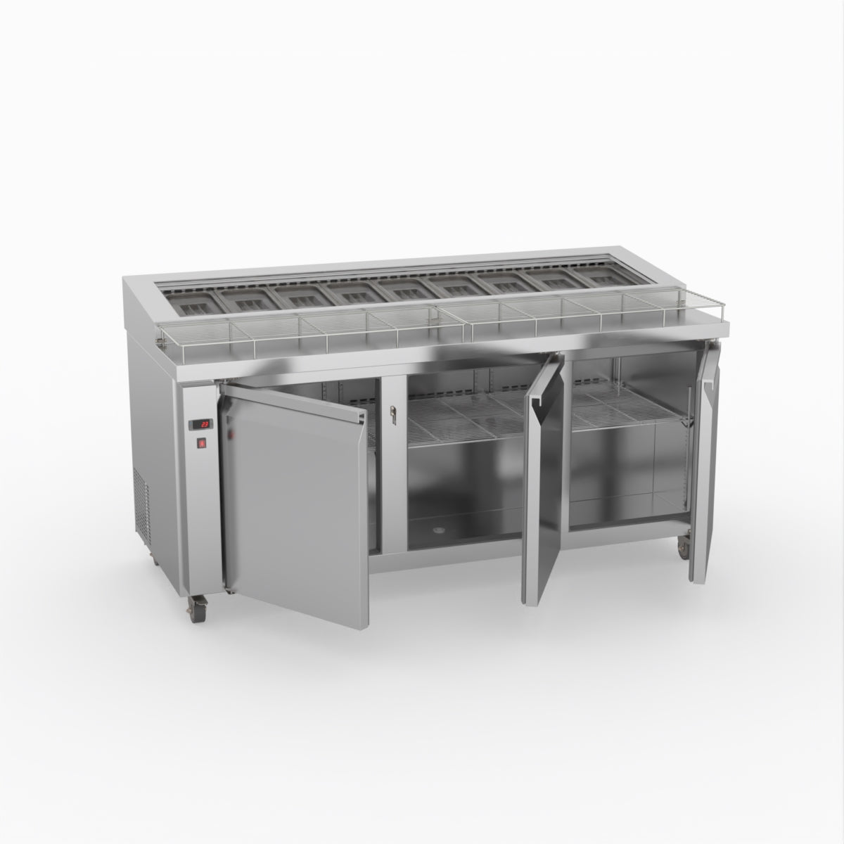 Thermaster Three Door Deluxe Pizza Prep Bench PWB180