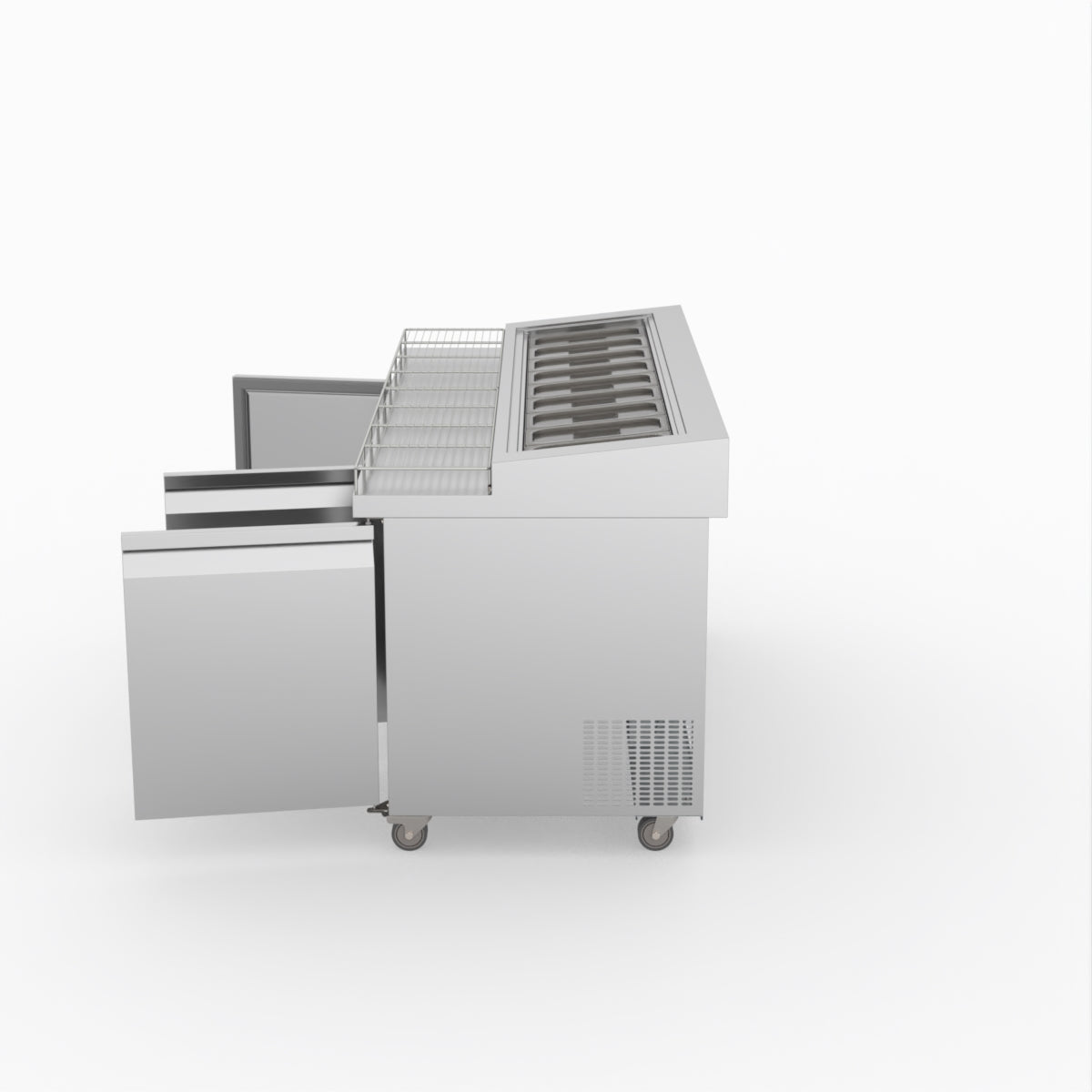 Thermaster Three Door Deluxe Pizza Prep Bench PWB180