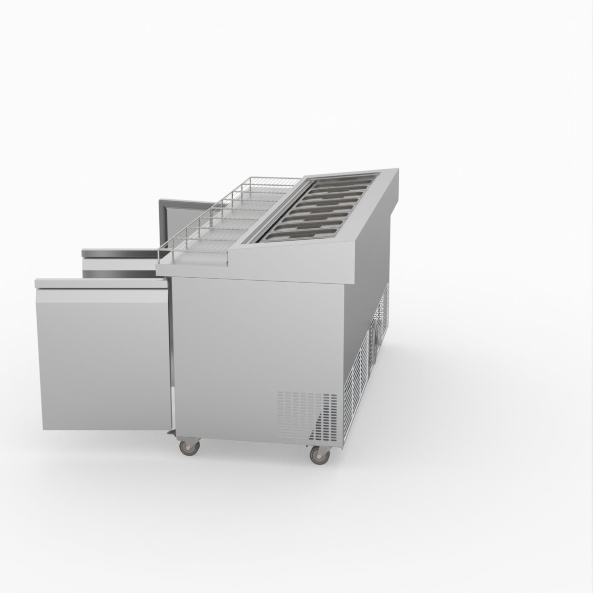 Thermaster Three Door Deluxe Pizza Prep Bench PWB180