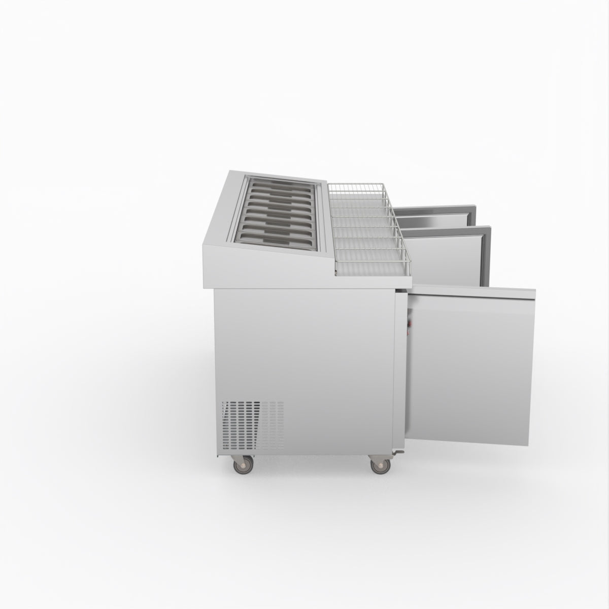 Thermaster Three Door Deluxe Pizza Prep Bench PWB180