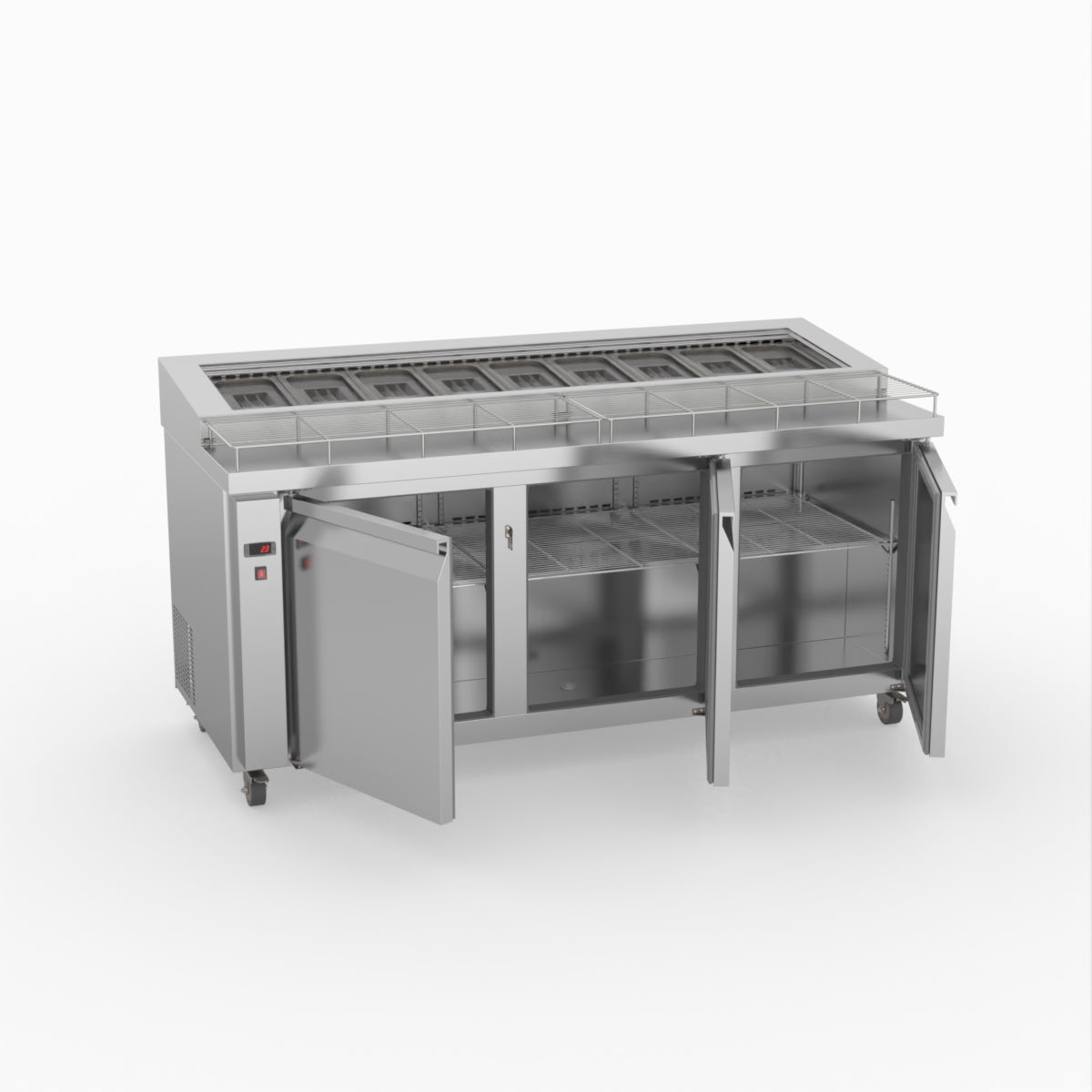 Thermaster Three Door Deluxe Pizza Prep Bench PWB180