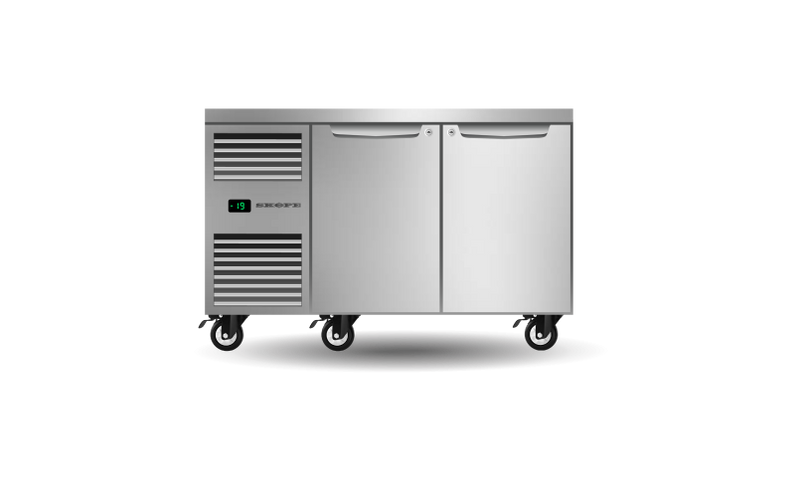 Skope Skope Two Solid Door Underbench GN1/1 Freezer 288L - PG11.UBF.2.SD