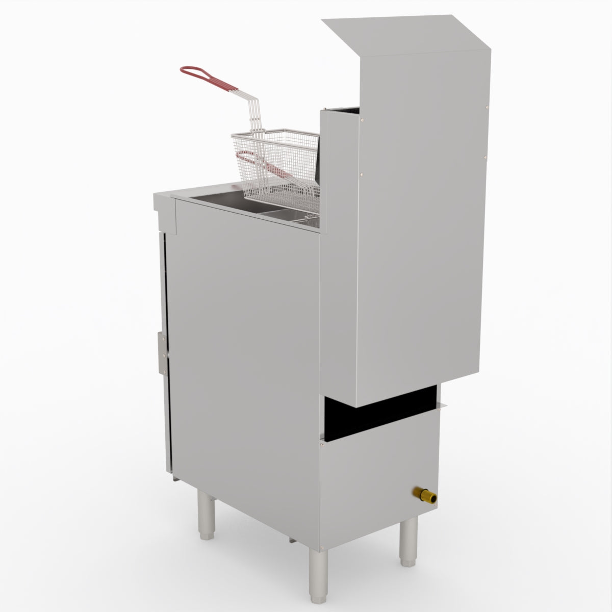 FryMAX Superfast Natural Gas Tube Fryer RC300E