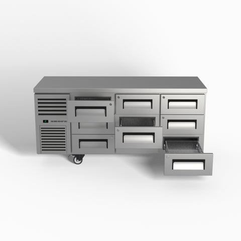 RF7.UBR.3.D9 Skope ReFlex 9 Drawer Underbench GN 1/1 Fridge