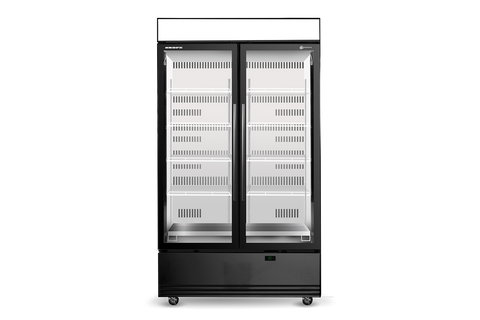 Skope SKB1200N-AC 2 Glass Door Display or Storage Fridge, Lit Sign - SKB1200N-AC