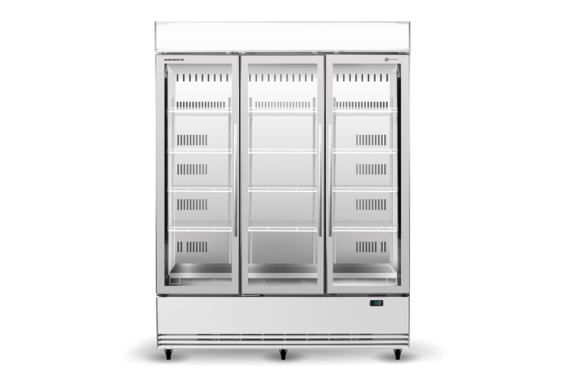 Skope SKB1500N-AC 3 Glass Door Display or Storage Fridge, Lit Sign - SKB1500N-AC