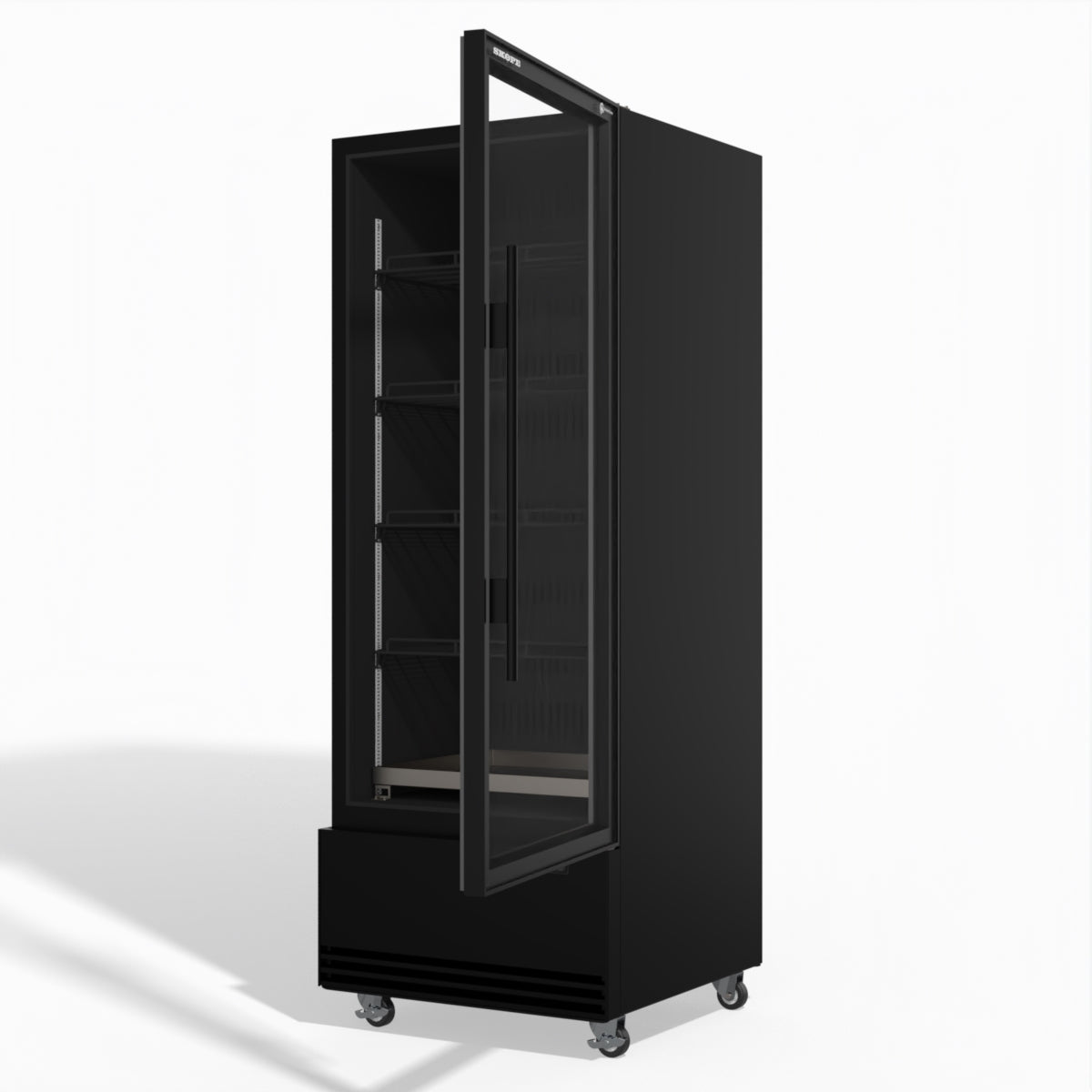 Skope Skope 1 Glass Door Display or Storage Fridge - SKB600N-A 584L - Black  - SKB600N-A