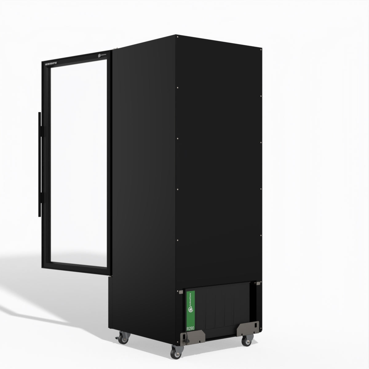 Skope Skope 1 Glass Door Display or Storage Fridge - SKB600N-A 584L - Black  - SKB600N-A