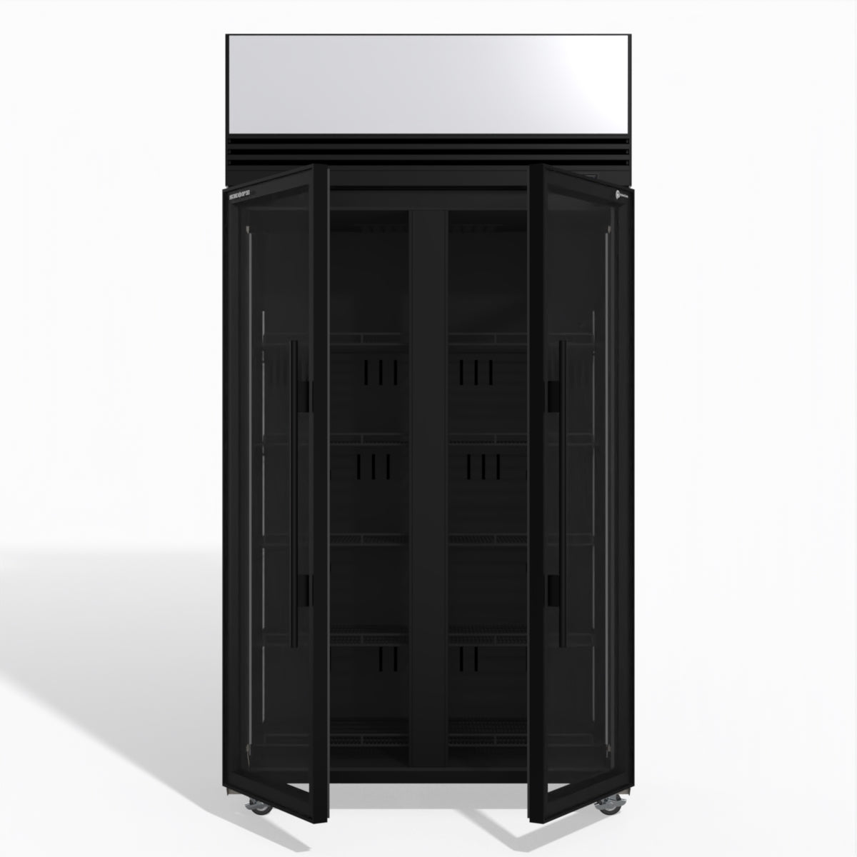 TMF1000N-AC 2 Glass Door Display or Storage Freezer Lit Sign