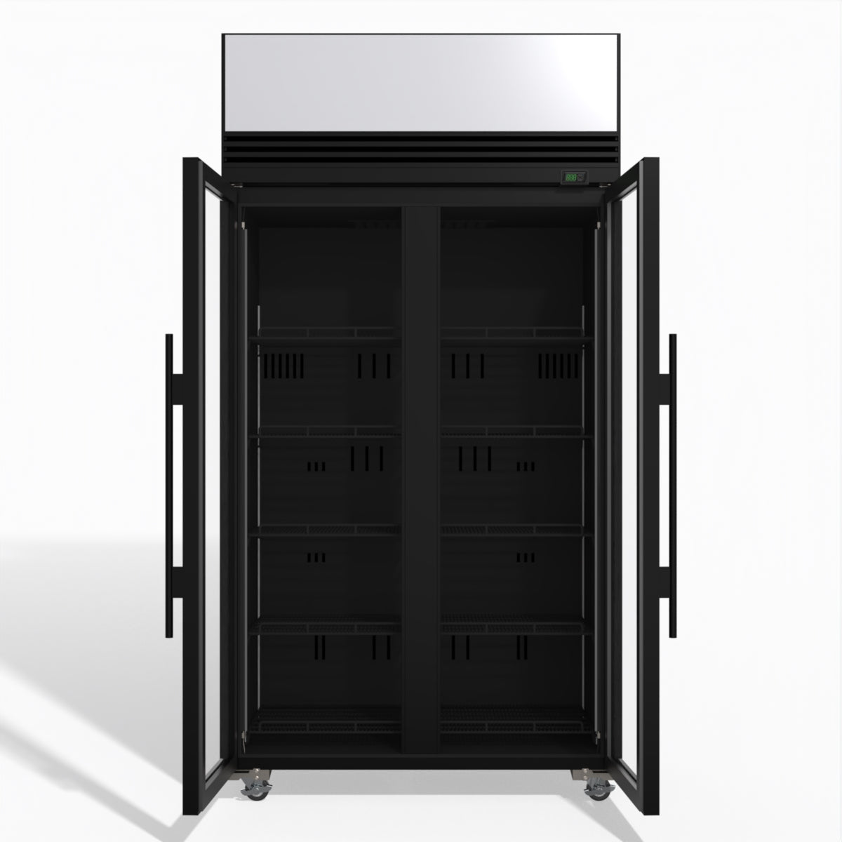 TMF1000N-AC 2 Glass Door Display or Storage Freezer Lit Sign