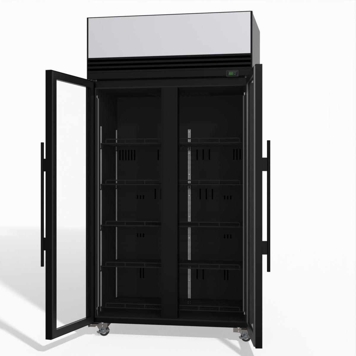 TMF1000N-AC 2 Glass Door Display or Storage Freezer Lit Sign