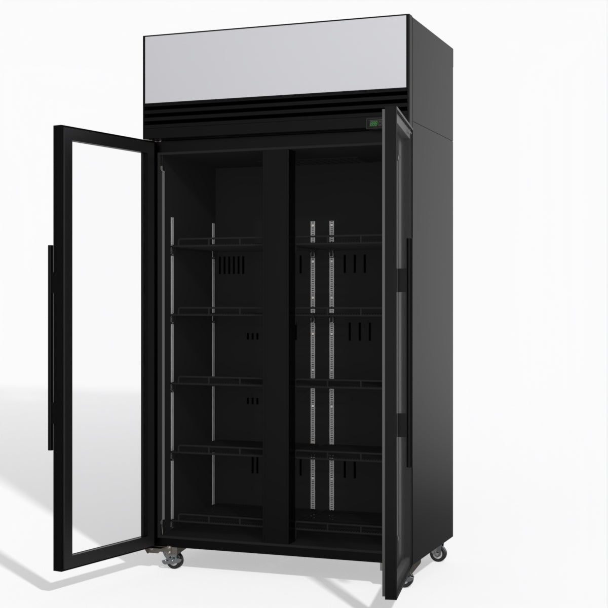 TMF1000N-AC 2 Glass Door Display or Storage Freezer Lit Sign