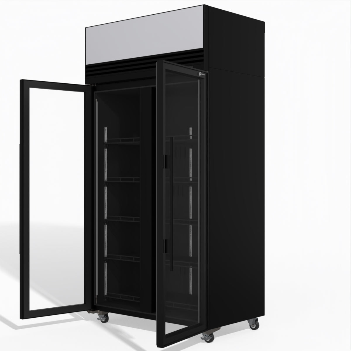 TMF1000N-AC 2 Glass Door Display or Storage Freezer Lit Sign