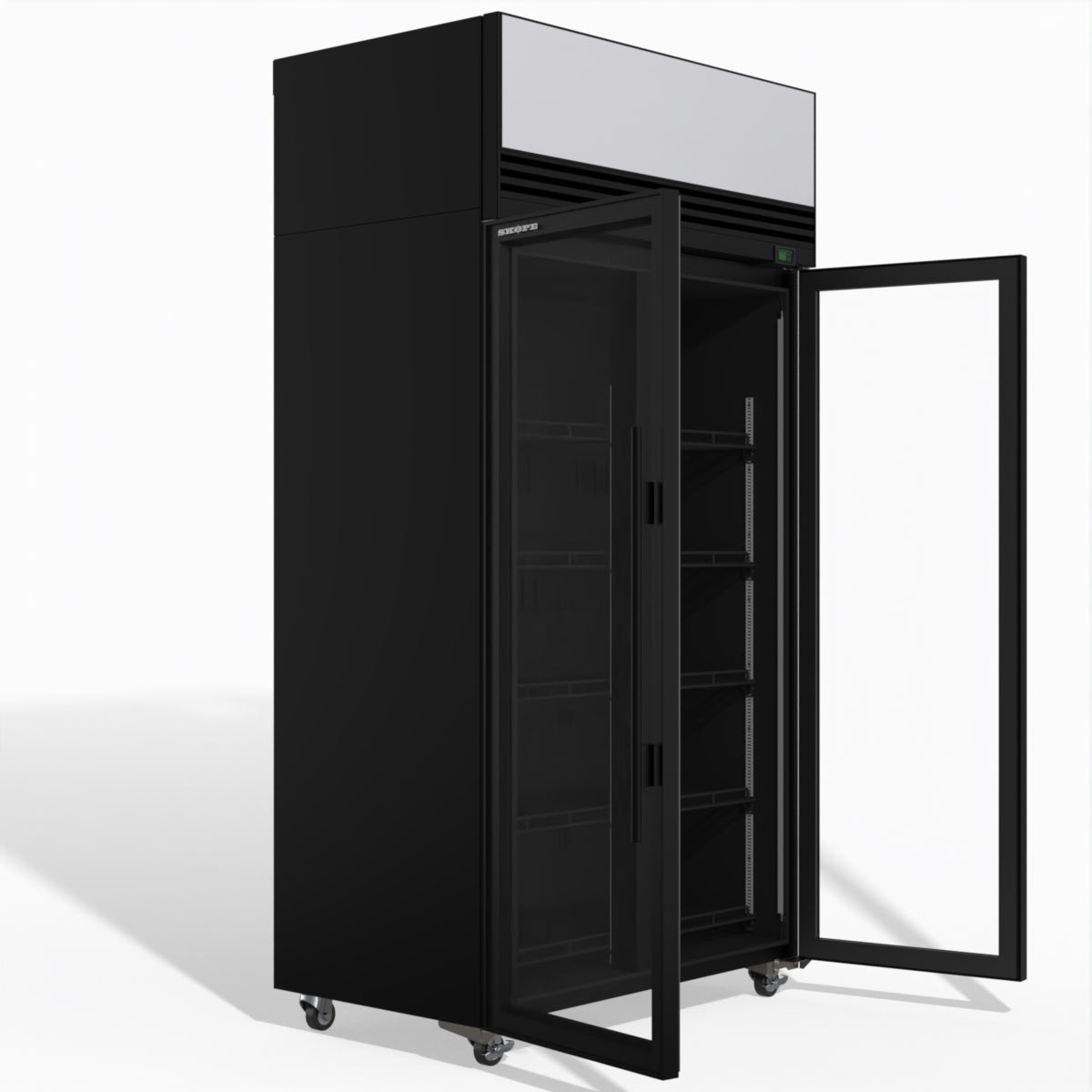 TMF1000N-AC 2 Glass Door Display or Storage Freezer Lit Sign