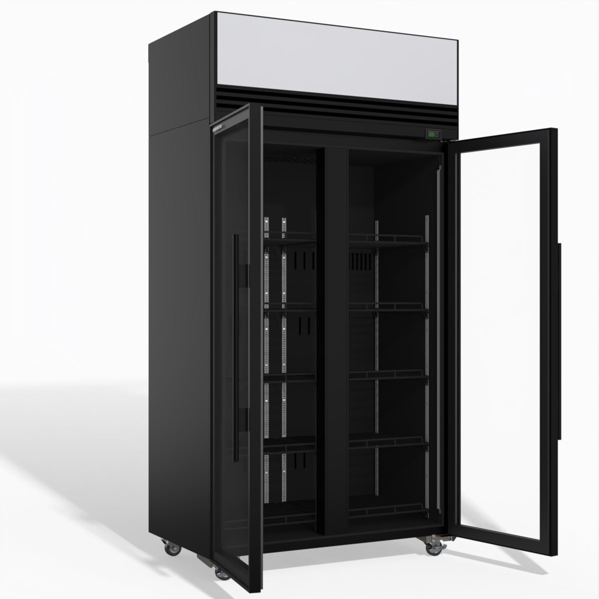 TMF1000N-AC 2 Glass Door Display or Storage Freezer Lit Sign