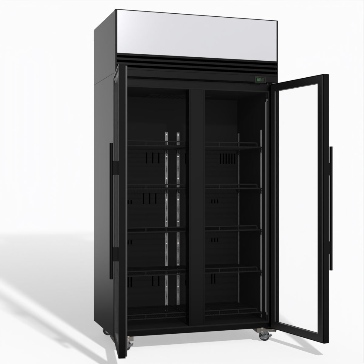 TMF1000N-AC 2 Glass Door Display or Storage Freezer Lit Sign