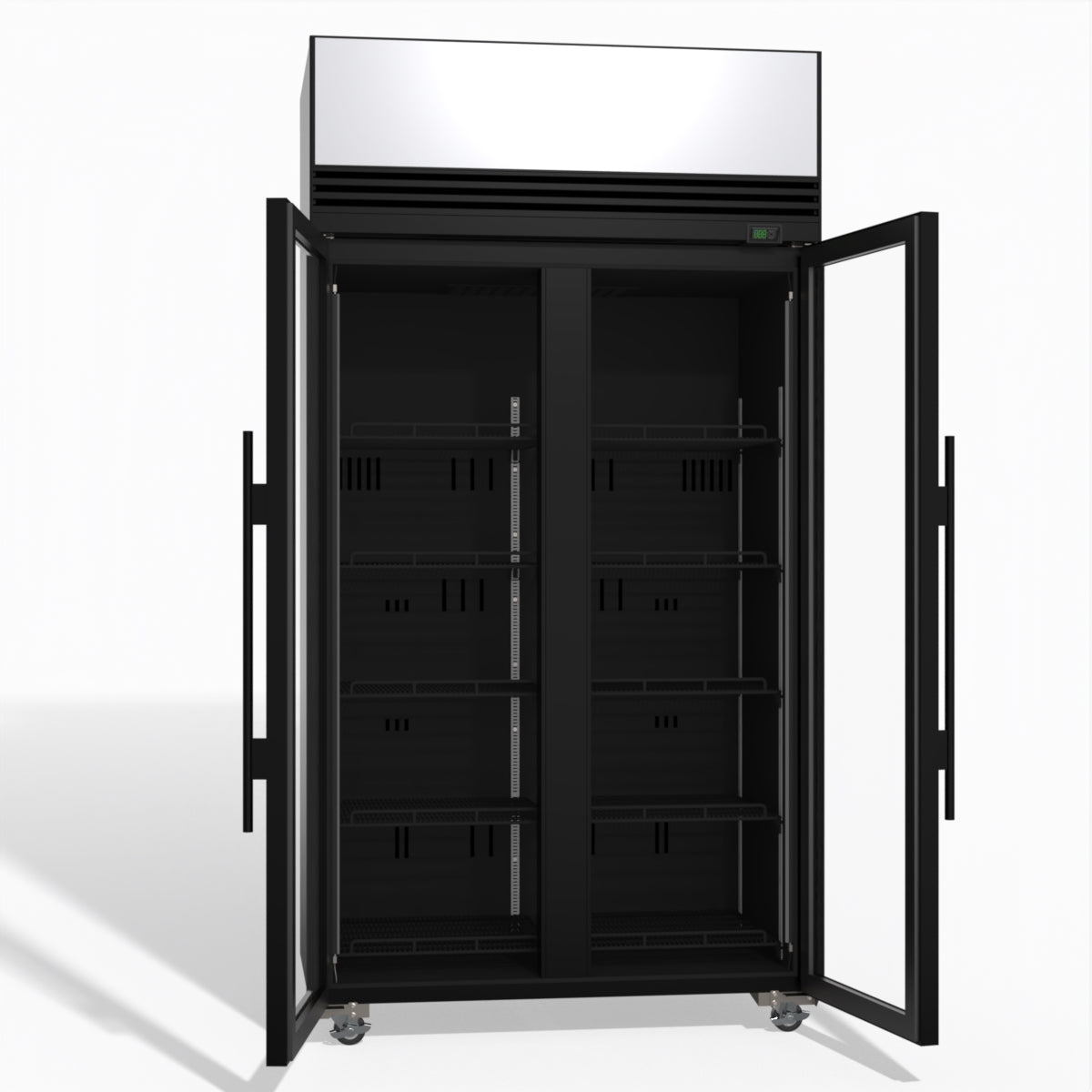 TMF1000N-AC 2 Glass Door Display or Storage Freezer Lit Sign