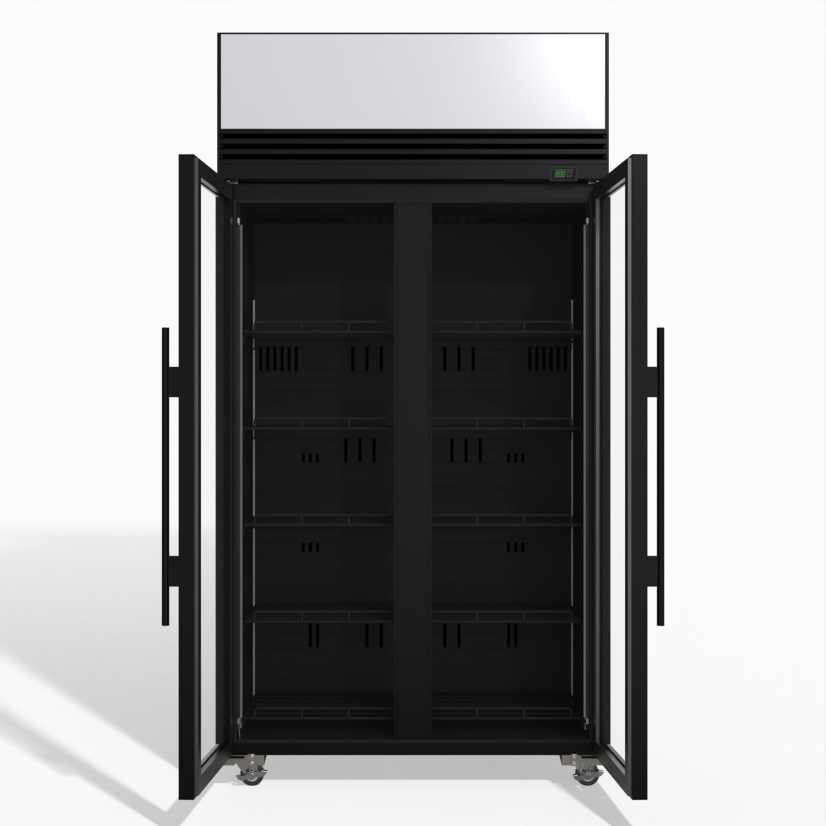 TMF1000N-AC 2 Glass Door Display or Storage Freezer Lit Sign