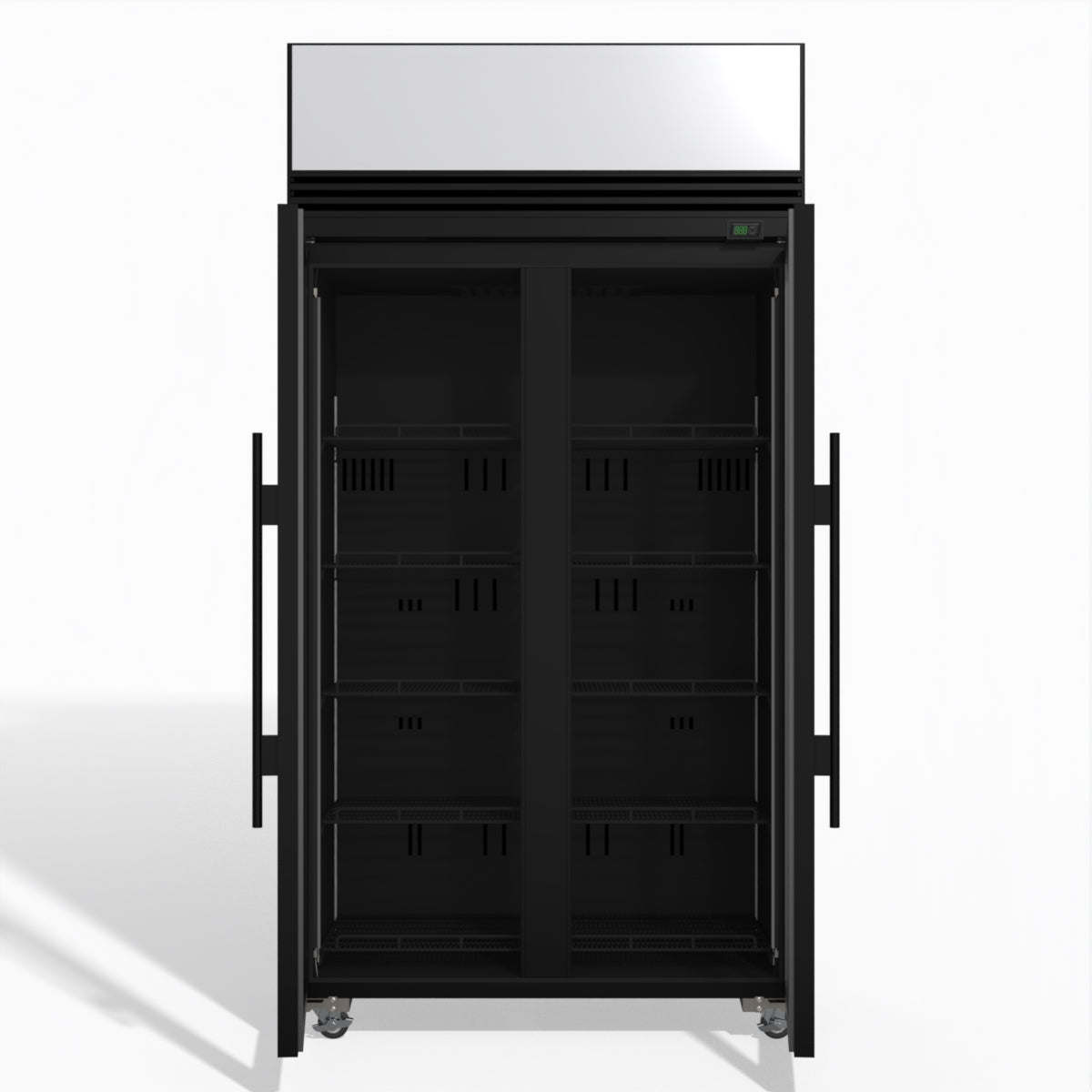 TMF1000N-AC 2 Glass Door Display or Storage Freezer Lit Sign