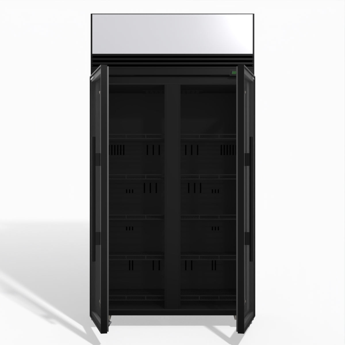 TMF1000N-AC 2 Glass Door Display or Storage Freezer Lit Sign